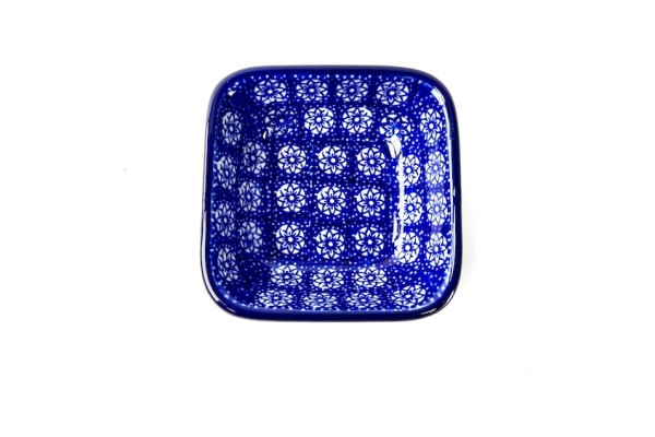 604 Bunzlau vierkant schaaltje 8 x 8 cm 1548X 604 Kleine vierkante schaaltjes 8 x 8 cm